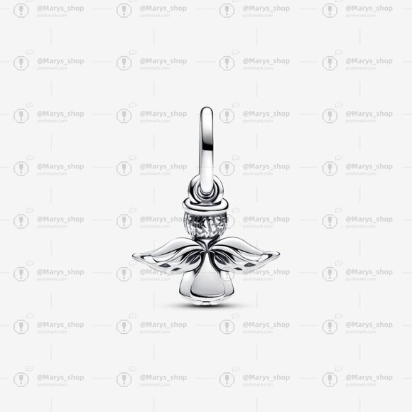 Pandora Sparkling Angel Dangle Charm - Picture 2 of 6